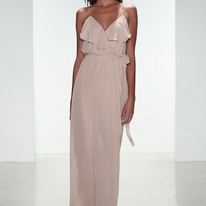 Nouvelle Amsale Peach Bridesmaid dress